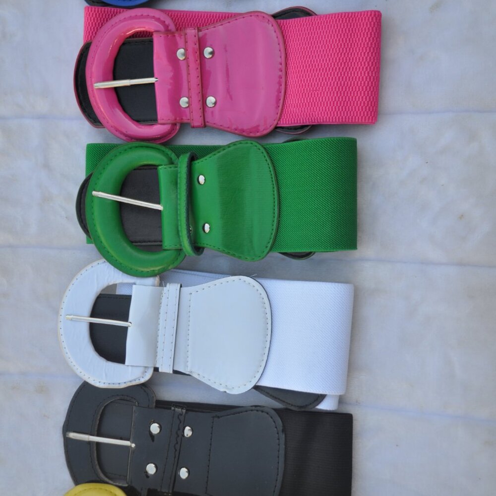 Retro Vintage Belts Hell Bunny 50's Pin Up Women's SIZE S, M, L, XL.Lot of 6 pcs - Picture 2 of 4